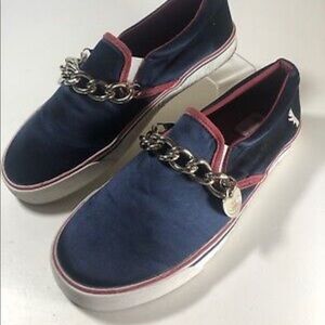 Rare Juicy Couture Royal 2007 Slip-on/Sparky-navy blue Size 6.5